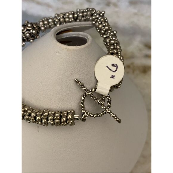 7” Handmade Bali Sterling Silver Bracelet #sterling silver bracelet - Picture 4 of 4